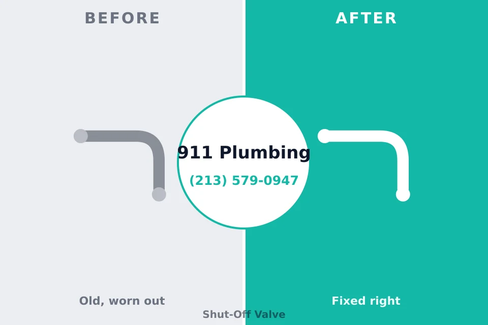 Before and after: plumbing repair Tomball, TX